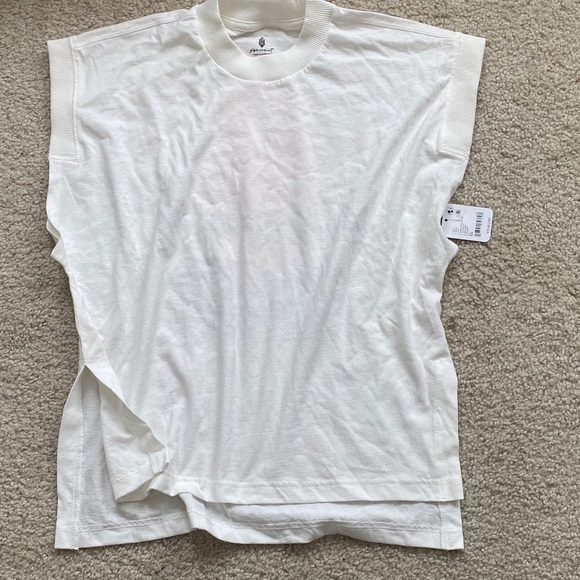 FP Movement by Free People White Tee with Coral Graphic - Picture 2 of 5